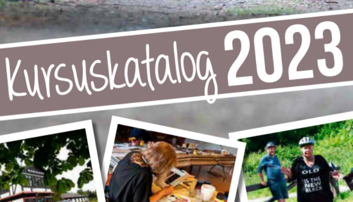 Udsnit af kursuskatalogets forside