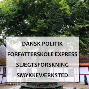 Den gamle firlænget gård set fra gårdhaven med et træ i midten