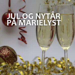 julekugler og champagneglas
