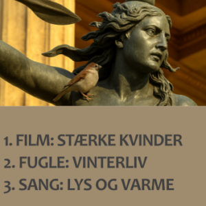 Statue med fugl
