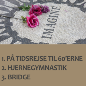 Hukommelse og erindring er temaet for dette højskolekursus, hvor du skal vælge imellem Hjernegymnastik, Bridge og forløbet På tidsrejse gennem 60'erne